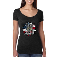 This Is God's Usa Country American Flag Sunflower Birthday Women's Triblend Scoop T-shirt | Artistshot