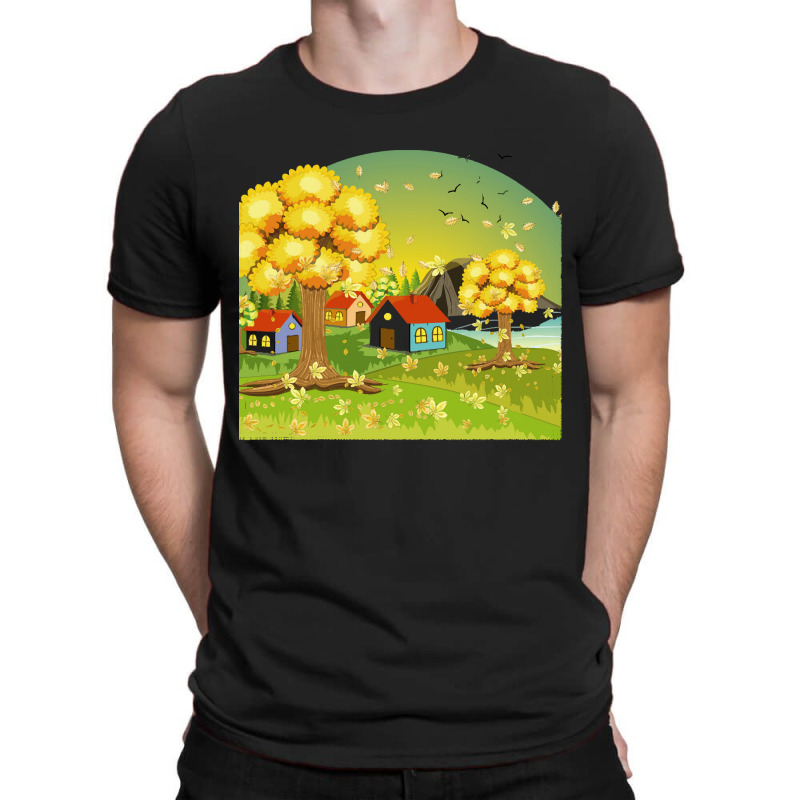 Autumn Season T Shirtautumn Town T Shirt T-shirt | Artistshot