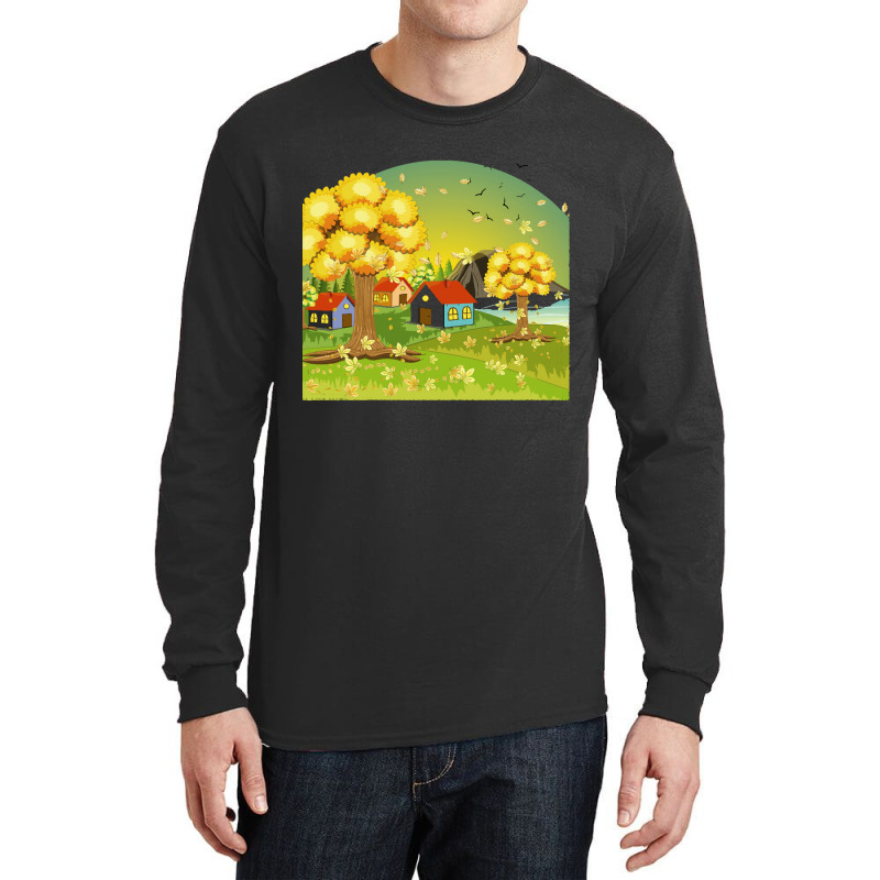 Autumn Season T Shirtautumn Town T Shirt Long Sleeve Shirts | Artistshot