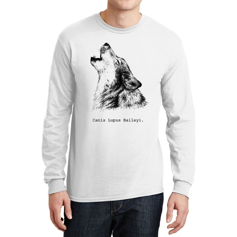 Howling Wolf Lobo Aullando Sketchy Gift Dogs & Nature Lovers T Shirt Long Sleeve Shirts by rillanerby | Artistshot