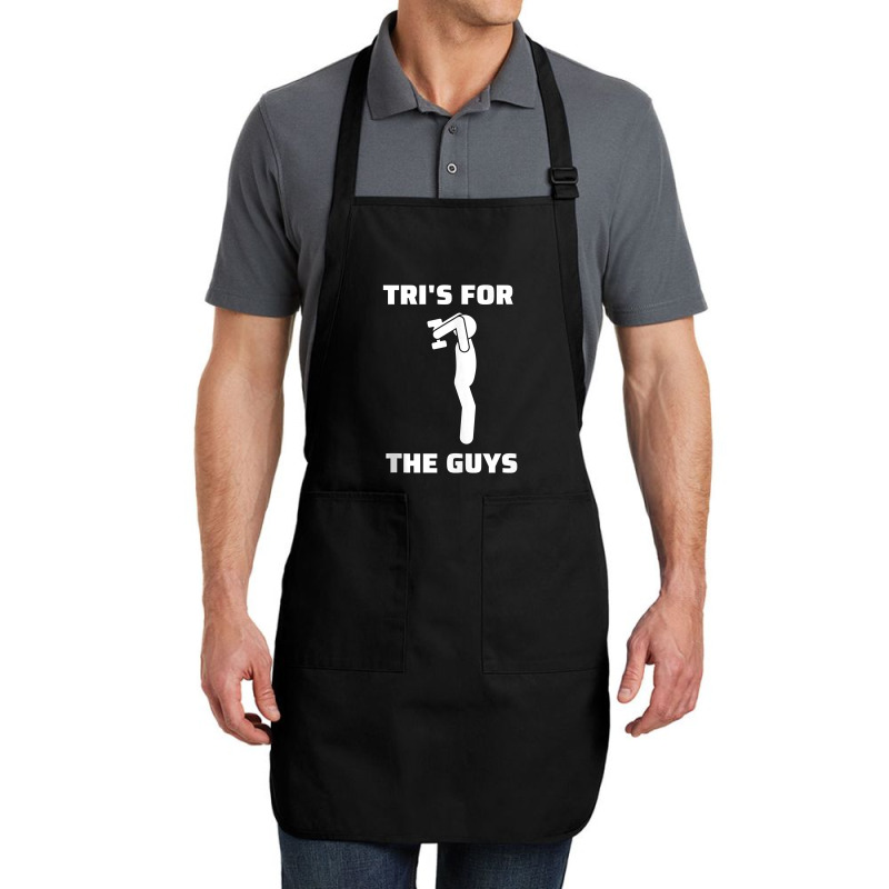 Tri's For The Guys Overhead Tricep Extension Gym Saying Tank Top Full-Length Apron by FavorRoh | Artistshot