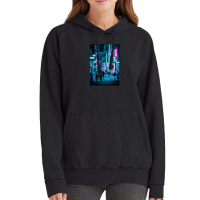 Tokyo Neon Night Synthwave Vintage Hoodie | Artistshot