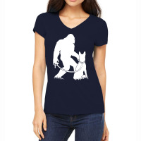 Belgian Malinois T Shirtbigfoot Walking Belgian Malinois T Shirt Women's V-neck T-shirt | Artistshot