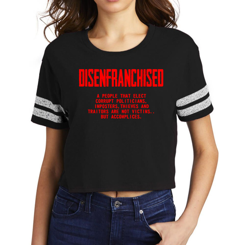 Disenfranchised George Orwell Scorecard Crop Tee by Brigadir | Artistshot