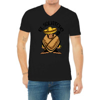 Bigfoot Cinco De Mayo T Shirtbigfoot El Squatcho T Shirt V-neck Tee | Artistshot