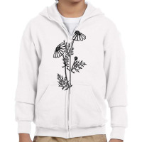 Feverfew Plant Botanist T Shirt Youth Zipper Hoodie | Artistshot