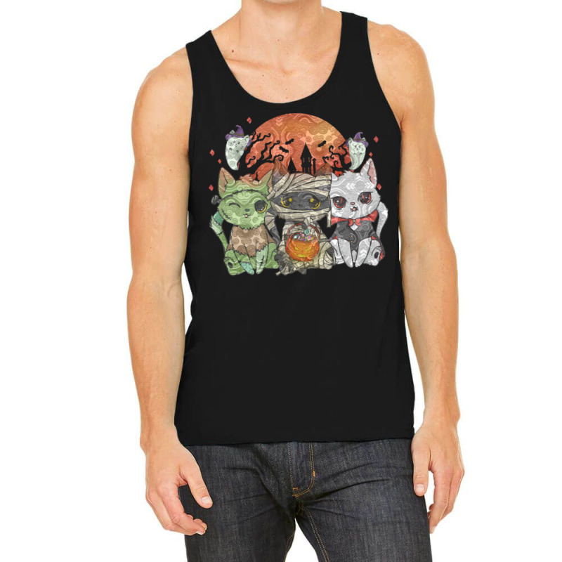 Halloween Cat Halloween Costume T  Shirt Halloween Cat Halloween Costu Tank Top | Artistshot