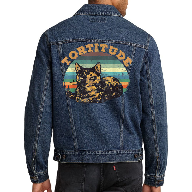 Tortitude Cat Torties Are Feisty Tortoiseshell Kitty Shirt Men Denim Jacket by sabadmscoastlw | Artistshot