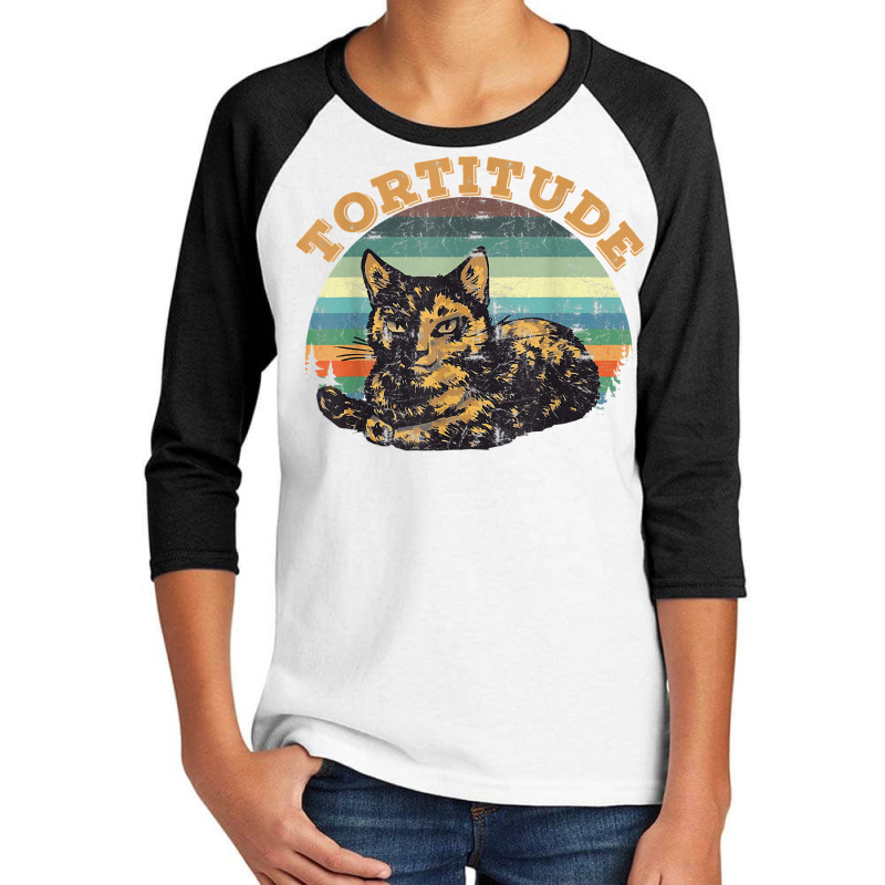 Tortitude Cat Torties Are Feisty Tortoiseshell Kitty Shirt Youth 3/4 Sleeve by sabadmscoastlw | Artistshot