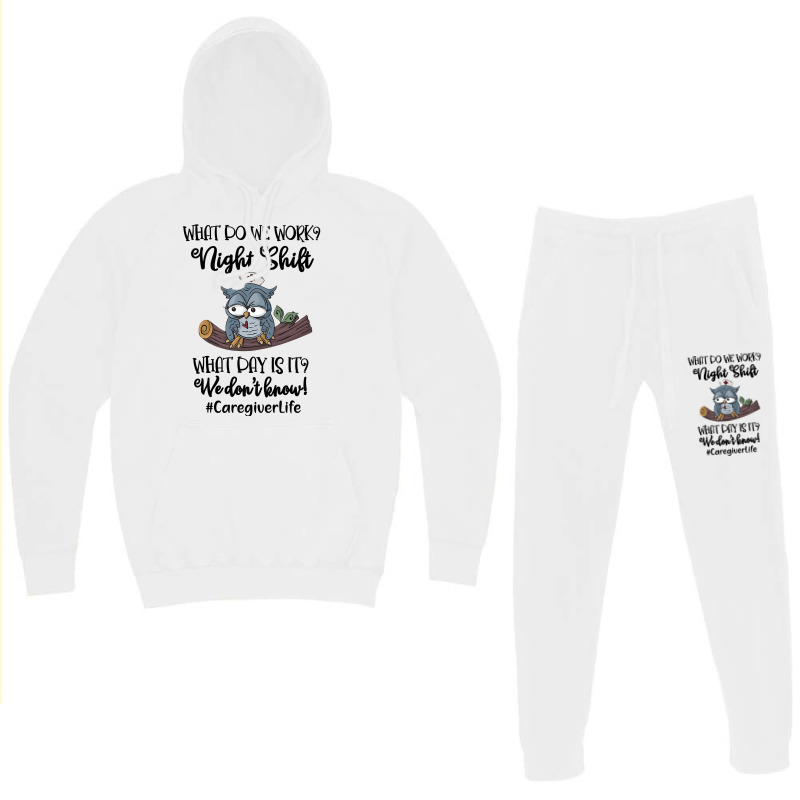 Night Shift Caregiver T Shirt Hoodie & Jogger Set | Artistshot