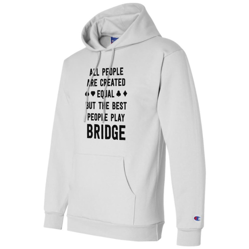 Gifts For Bridge Lover Love Bridge Shirt Funny Card Player Champion Hoodie by dilan_mita | Artistshot