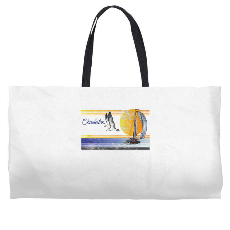 Vintage Sailing Sailboat Sail   Charleston South Carolina Tank Top Weekender Totes | Artistshot