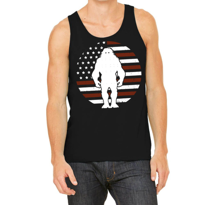 Bigfoot T Shirtbigfoot American Flag Flag 4th Of July T Shirt Tank Top | Artistshot