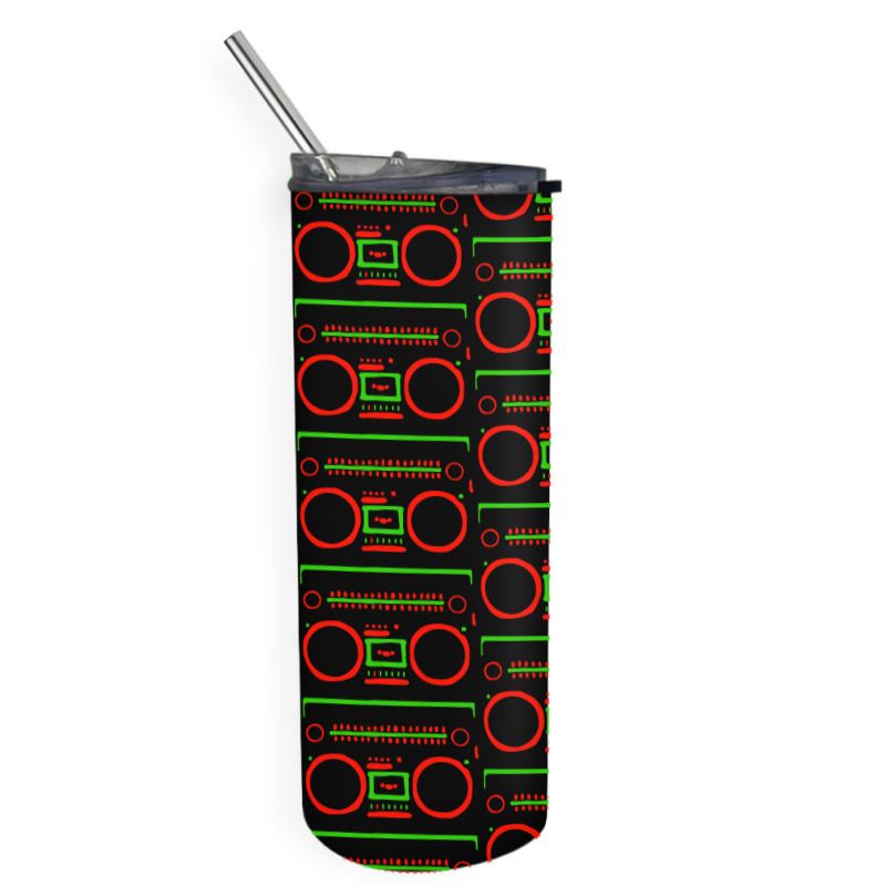 Tribe Boombox Skinny Tumbler | Artistshot