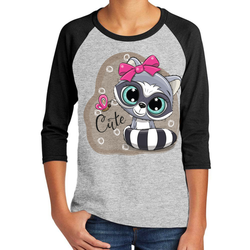 Cartoon Cat Cute Girl Youth 3/4 Sleeve | Artistshot