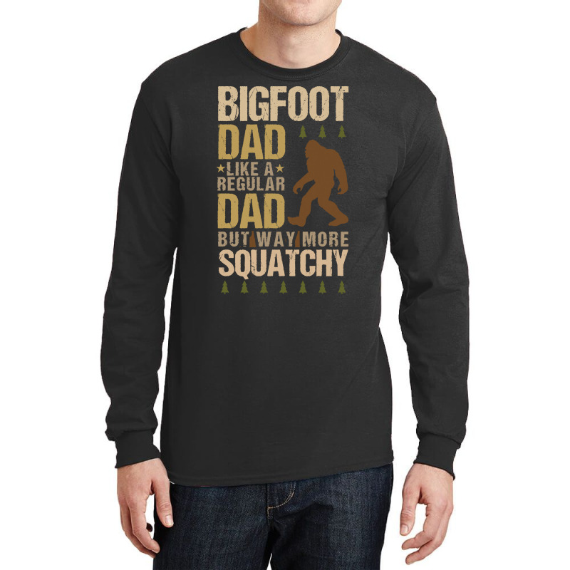 Bigfoot T Shirtbigfoot Dad T Shirt Long Sleeve Shirts | Artistshot