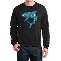 Blue Polka Dot Shark International Dot Day Funny Gifts Men Crewneck Sweatshirt | Artistshot