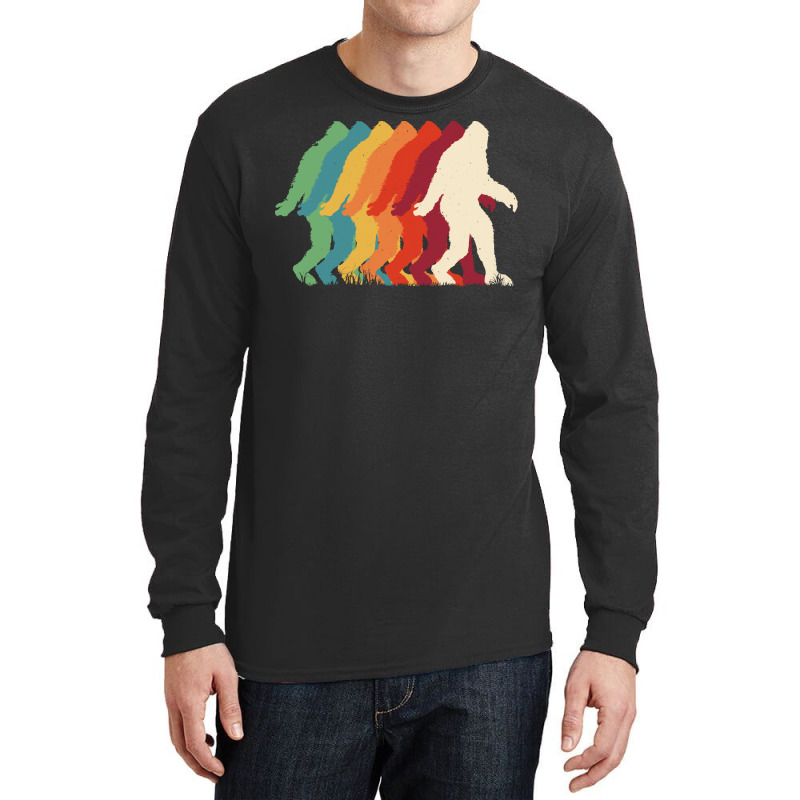 Bigfoot T Shirtbigfoot Retro T Shirt Long Sleeve Shirts | Artistshot