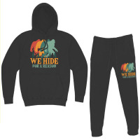 Bigfoot T Shirtbigfoot Retro Vintage   We Hide For A Reason T Shirt Hoodie & Jogger Set | Artistshot