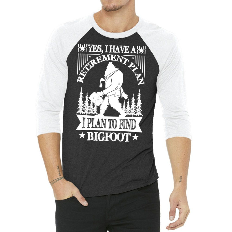 Bigfoot T Shirtbigfoot Sasquatch Retirement T Shirt T Shirt 3/4 Sleeve Shirt | Artistshot