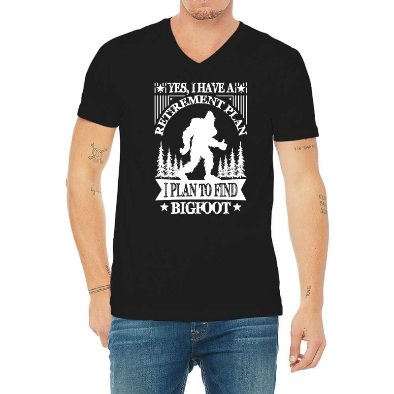 Bigfoot T Shirtbigfoot Sasquatch Retirement T Shirt V-neck Tee | Artistshot