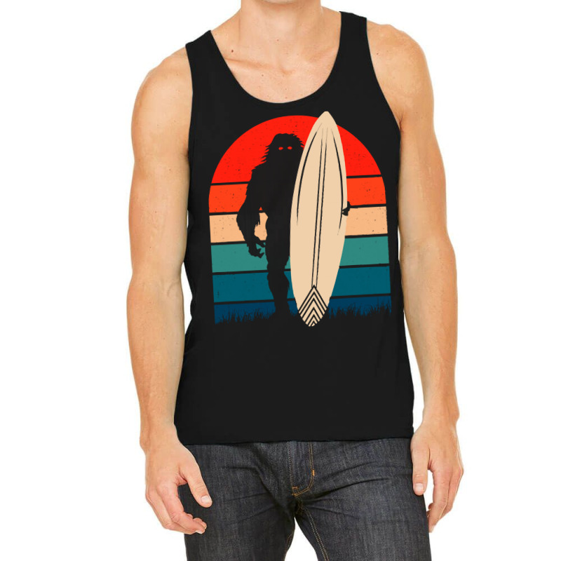 Bigfoot T Shirtbigfoot Surfing Retro Summer T Shirt Tank Top | Artistshot