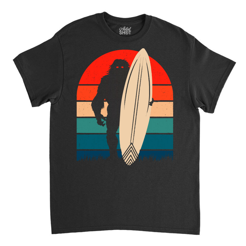 Bigfoot T Shirtbigfoot Surfing Retro Summer T Shirt Classic T-shirt | Artistshot