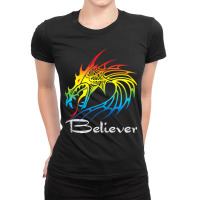 Dragon Believer Imagine This Gift For Dragon Fans Animations Character Ladies Fitted T-shirt | Artistshot