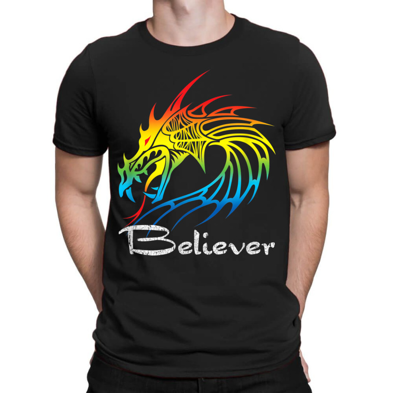 Dragon Believer Imagine This Gift For Dragon Fans Characters Cartoon G T-Shirt by HailieDesign | Artistshot