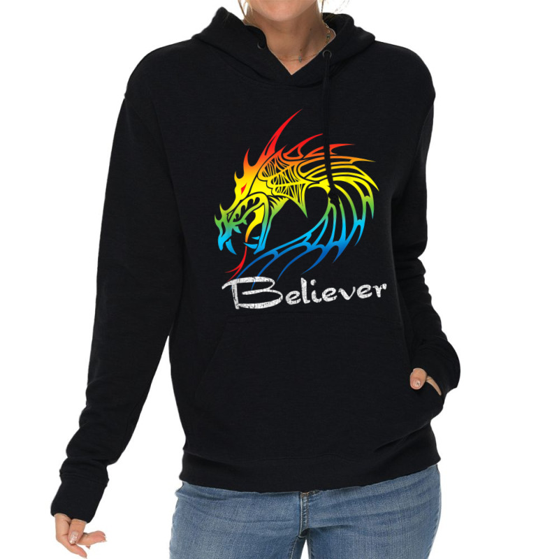 Dragon Believer Imagine This Gift For Dragon Fans Characters Cartoon G Lightweight Hoodie by HailieDesign | Artistshot