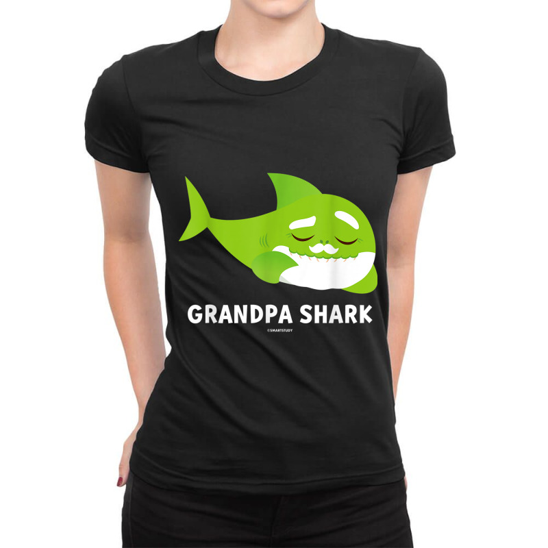 Mens Pinkfong Grandpa Shark Official Women Men Ladies Fitted T-Shirt by CaleDesign | Artistshot