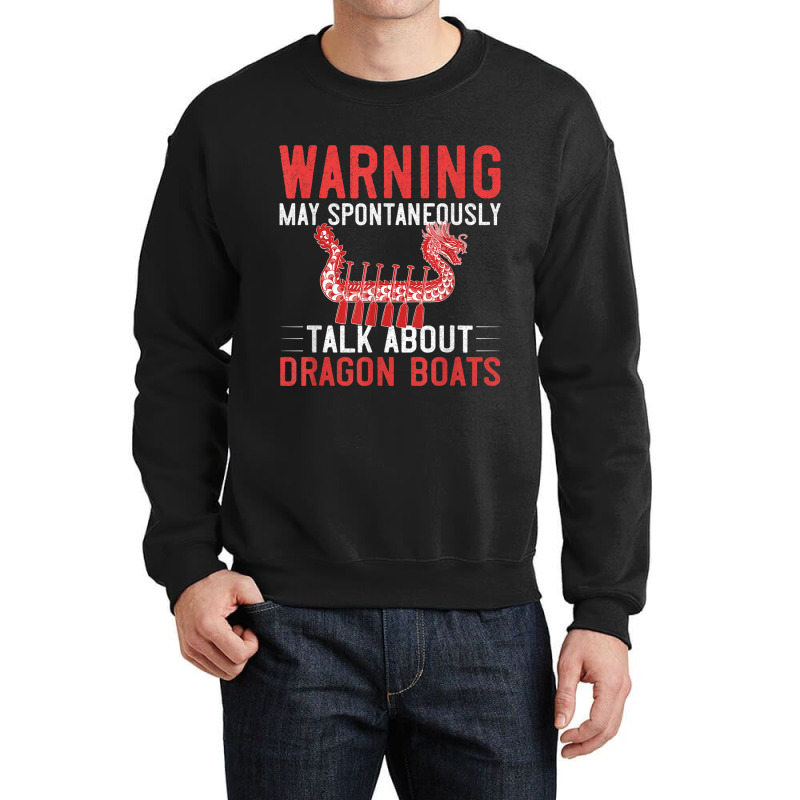 Dragon Boat Racing Festival Paddle Chinese Boating Art Crewneck Sweatshirt by HailieDesign | Artistshot