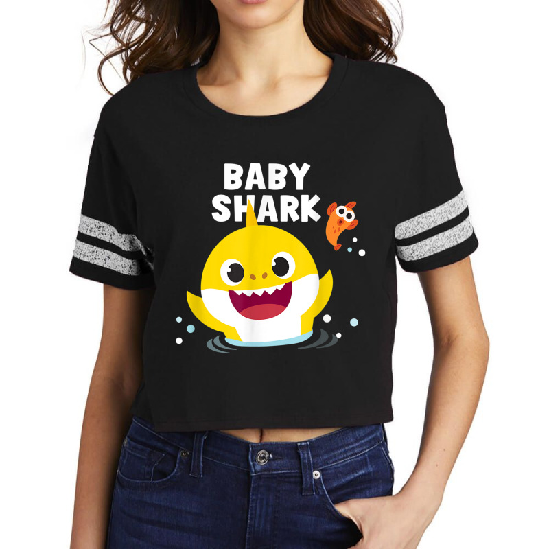 Pinkfong Baby Shark With Text Music Vintage Scorecard Crop Tee by CaleDesign | Artistshot