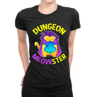 Dungeon Meowster Shirt Cat Dm Role Player Rpg Tabletop Gamer Gifts Wom Ladies Fitted T-shirt | Artistshot