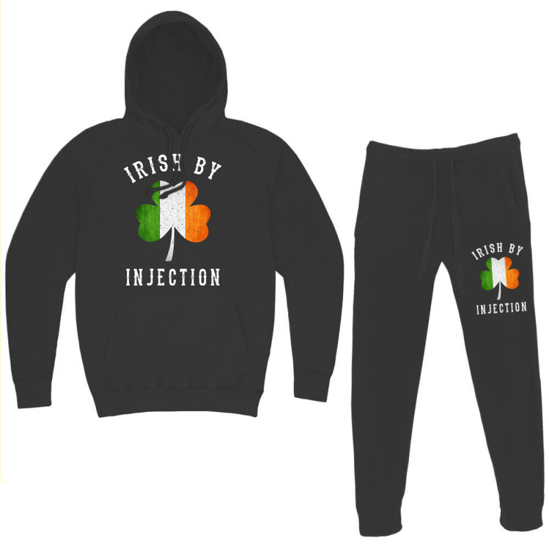 Womens Funny Irish By Injections   St Patricks Day Gift Vneck Hoodie & Jogger Set | Artistshot