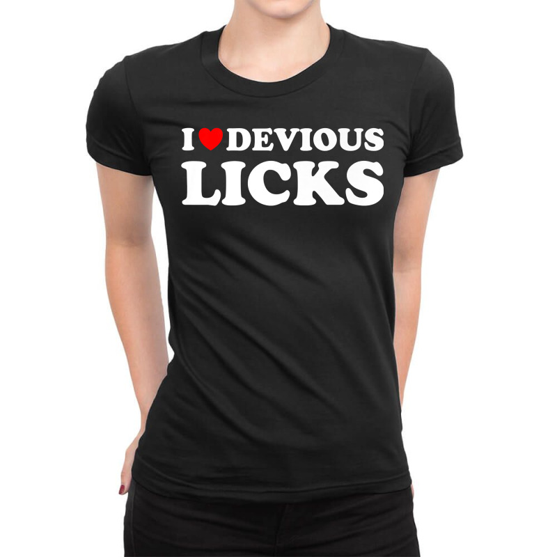 Internet Popular Trend I Love Devious Licks Premium T Shirt Ladies Fitted T-Shirt by spakefnw | Artistshot