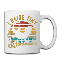 I Raise Tiny Dinosaur Funny Vintage Retro 70s Bearded Dragon Day Gift Coffee Mug | Artistshot