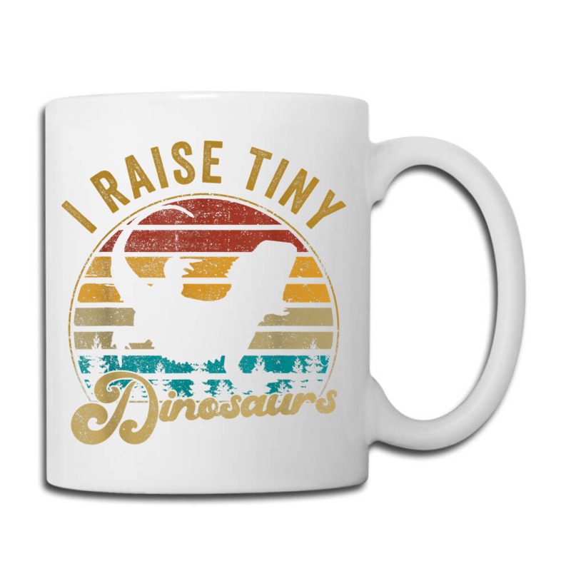 I Raise Tiny Dinosaur Funny Vintage Retro 70s Bearded Dragon Day Gift Coffee Mug | Artistshot