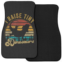 I Raise Tiny Dinosaur Funny Vintage Retro 70s Bearded Dragon Day Gift Front Car Mat | Artistshot