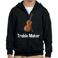 Violinist Shirt   Treble Maker Violin With Bow Gift T Shirt Youth Zipper Hoodie | Artistshot