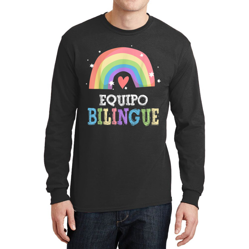 Equipo Bilingue Spanish Bilingual Team Squad Back To School Long Sleeve Shirts by NathanielDesign | Artistshot