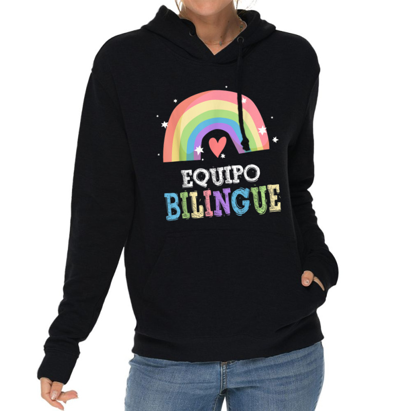 Equipo Bilingue Spanish Bilingual Team Squad Back To School Lightweight Hoodie by NathanielDesign | Artistshot