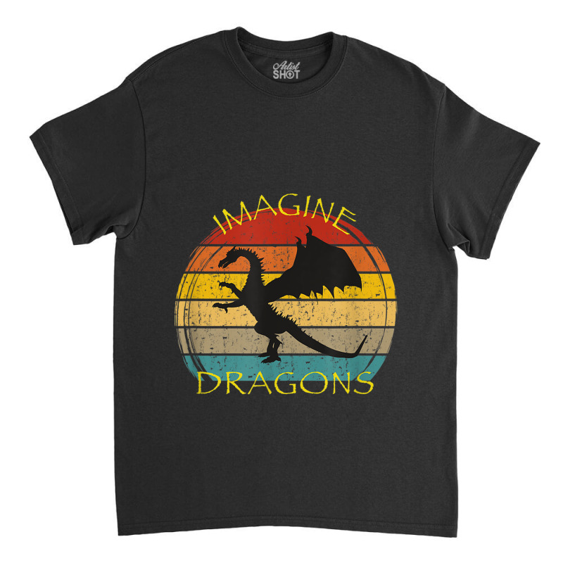 Imagine Magical And Mythical Fantasy Dragons Ii Lover Gifts Classic T-shirt by HailieDesign | Artistshot