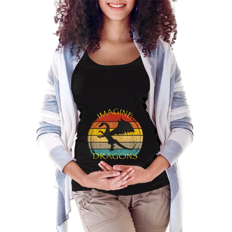 Imagine Magical And Mythical Fantasy Dragons Ii Lover Gifts Maternity Scoop Neck T-shirt by HailieDesign | Artistshot