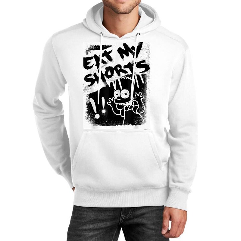 The Simpsons Bart Simpson Eat My Shorts Spray Paint Graffiti T Shirt Unisex Hoodie by evansjalayia | Artistshot