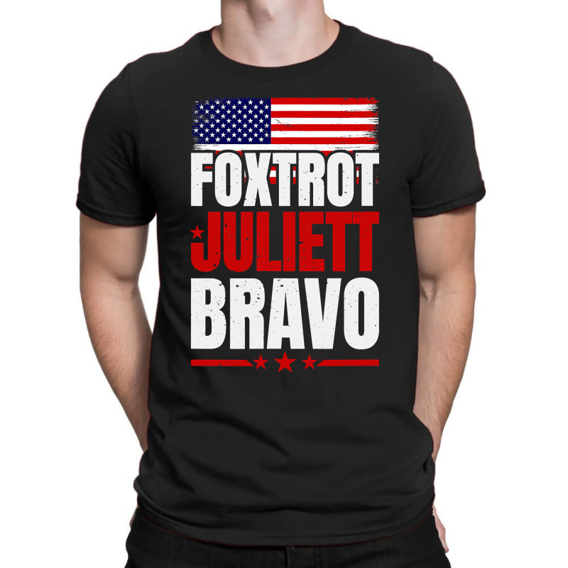 Foxtrot Juliett Bravo Expressive Design T-shirt | Artistshot