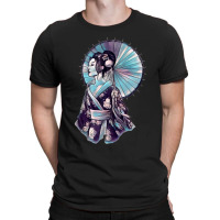 Japanese Geisha Parasol Pretty Tattoo Art Samurai Women Men T-shirt | Artistshot