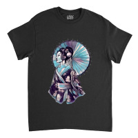 Japanese Geisha Parasol Pretty Tattoo Art Samurai Women Men Classic T-shirt | Artistshot