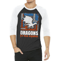 Joyable Dopamine Of Dragons Saying Character Animae 3/4 Sleeve Shirt | Artistshot