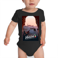 Venice Poster Baby Bodysuit | Artistshot